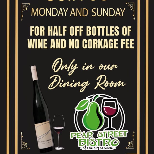 MONDAY & SUNDAY WINE SPECIALS