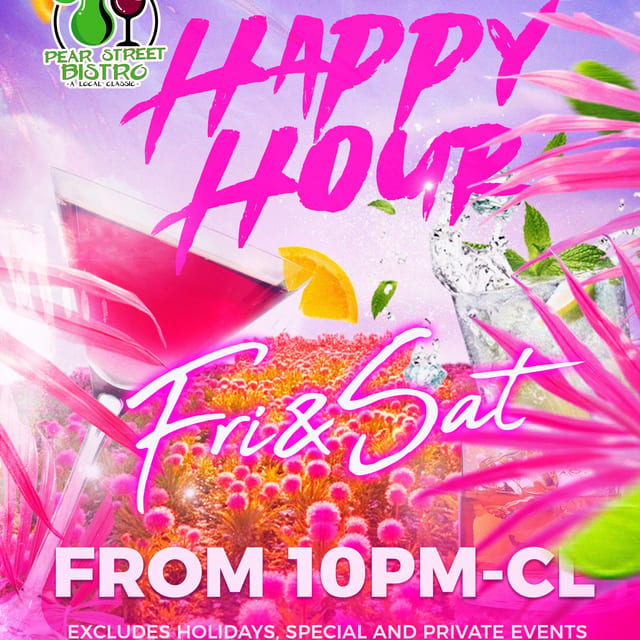Friday & Saturday Late Happy Hour