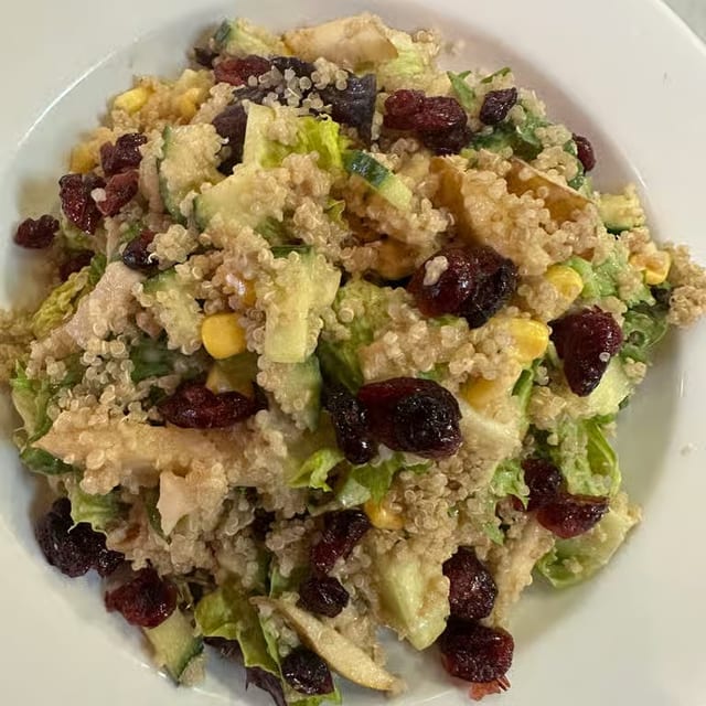 Quinoa pear salad.