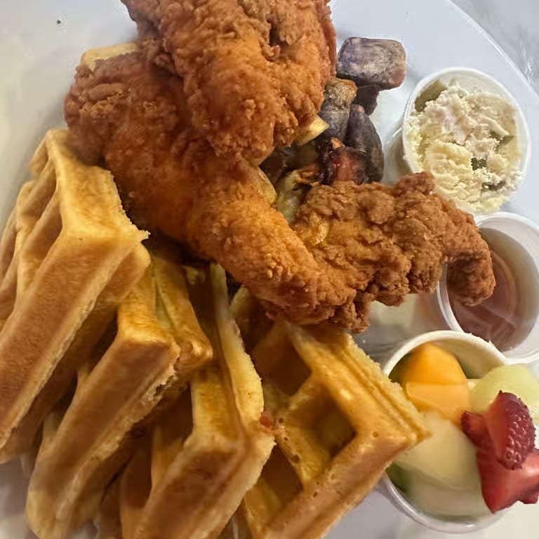 Delicious Chicken and Waffles