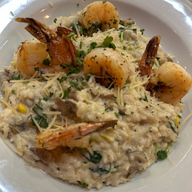 Risotto with Prawns.