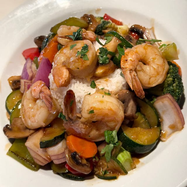 Prawns Teriyaki.