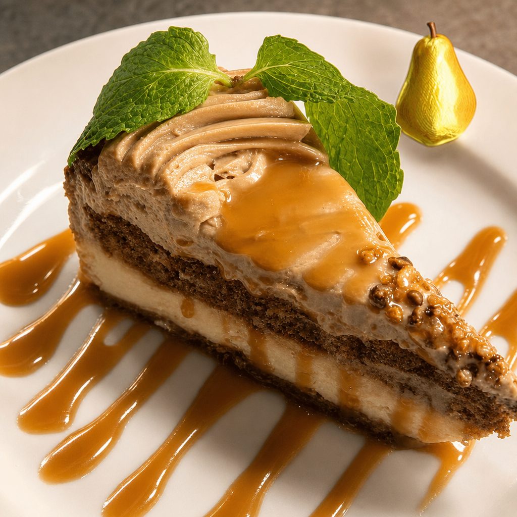 Sweet potato maple cheesecake.
