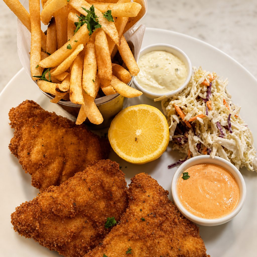 Fish & chips dinner.