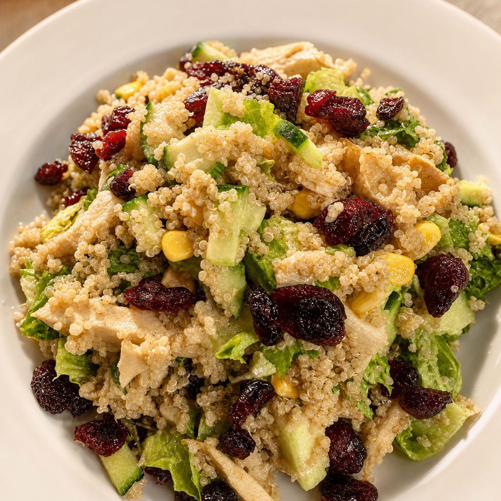 Quinoa pear salad brunch.