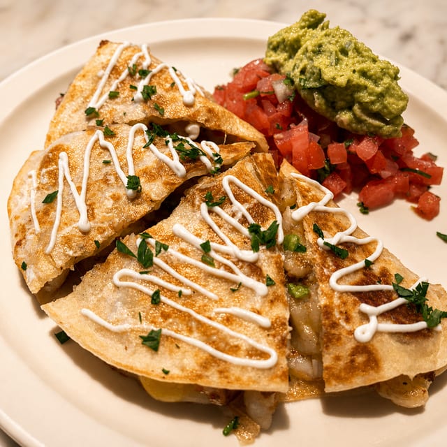 Prawns Quesadilla.