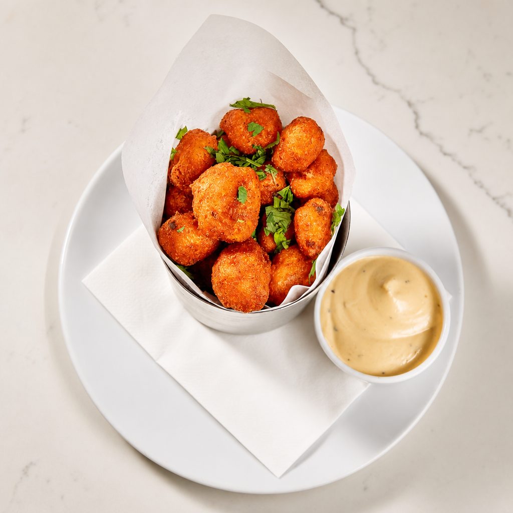 Aleppo pepper spicy fried cauliflower dinner.