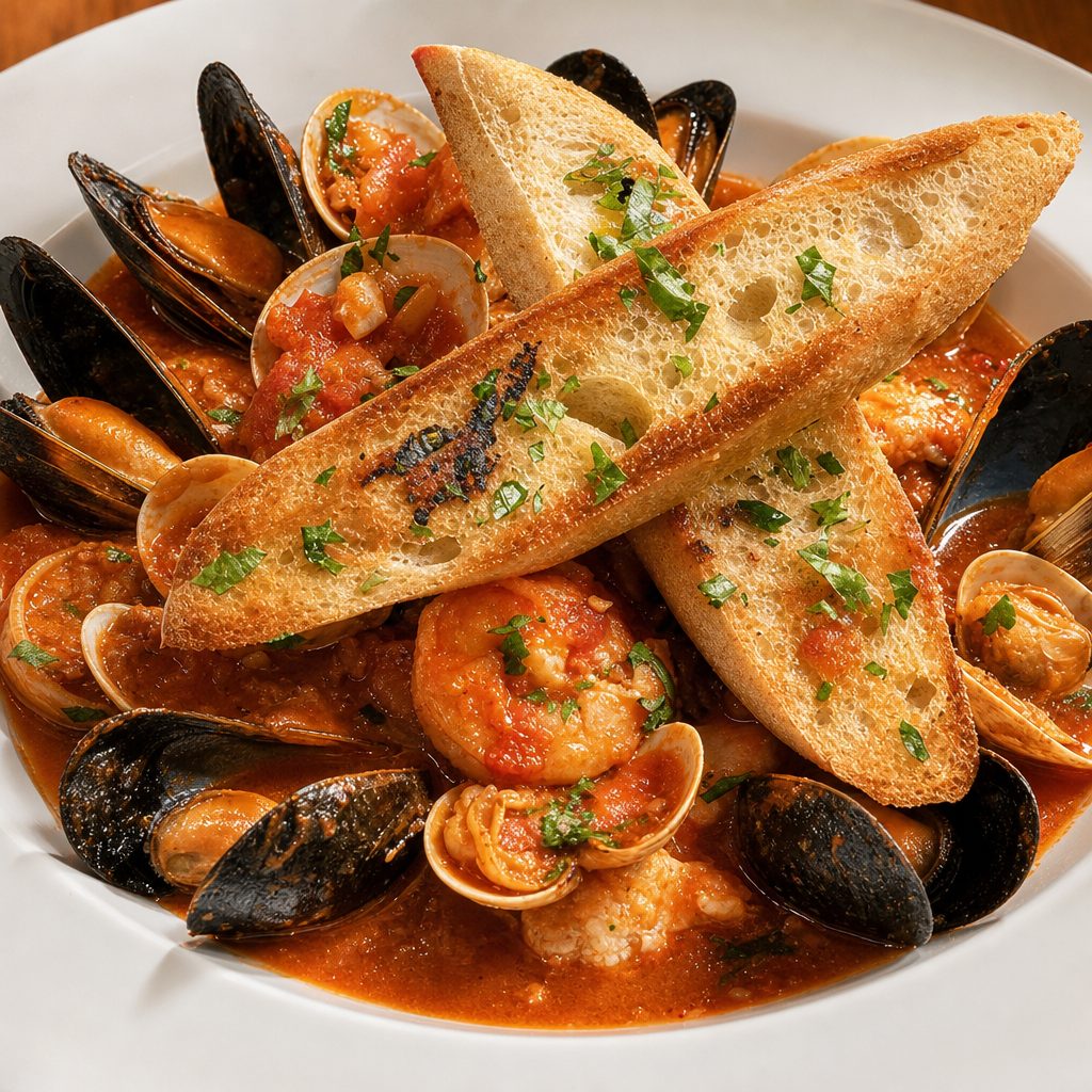 Bistro-style cioppino dinner.