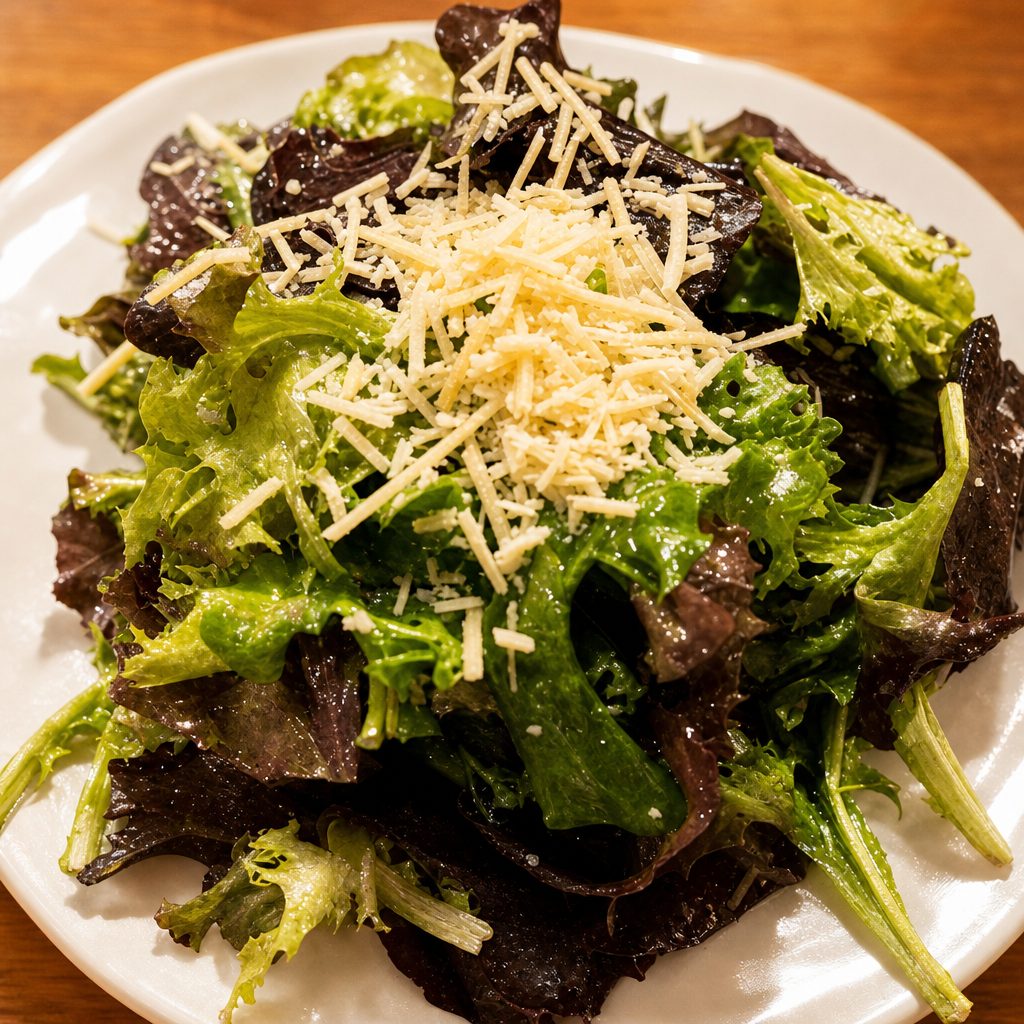 Field greens salad dinner.