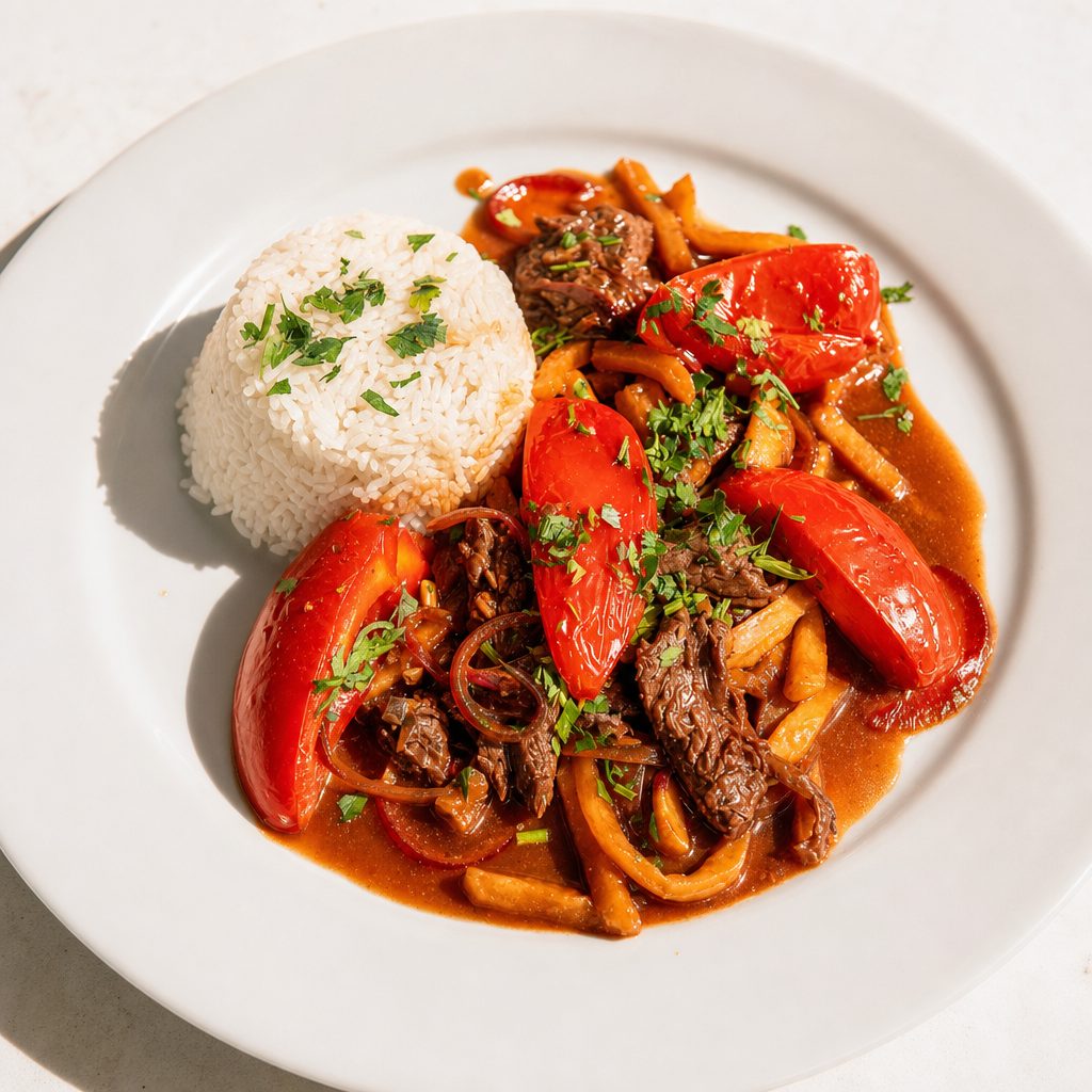 PSB lomo saltado dinner.