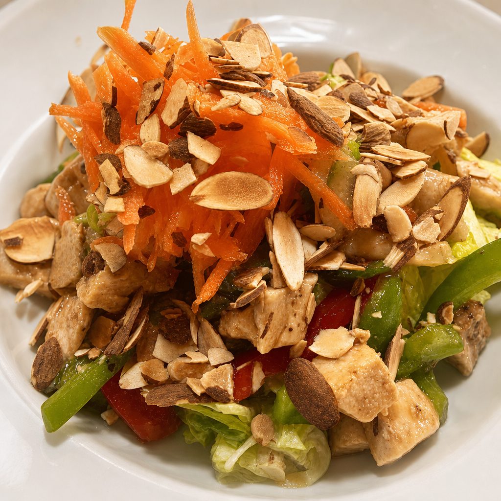 Asian chop chop salad brunch.