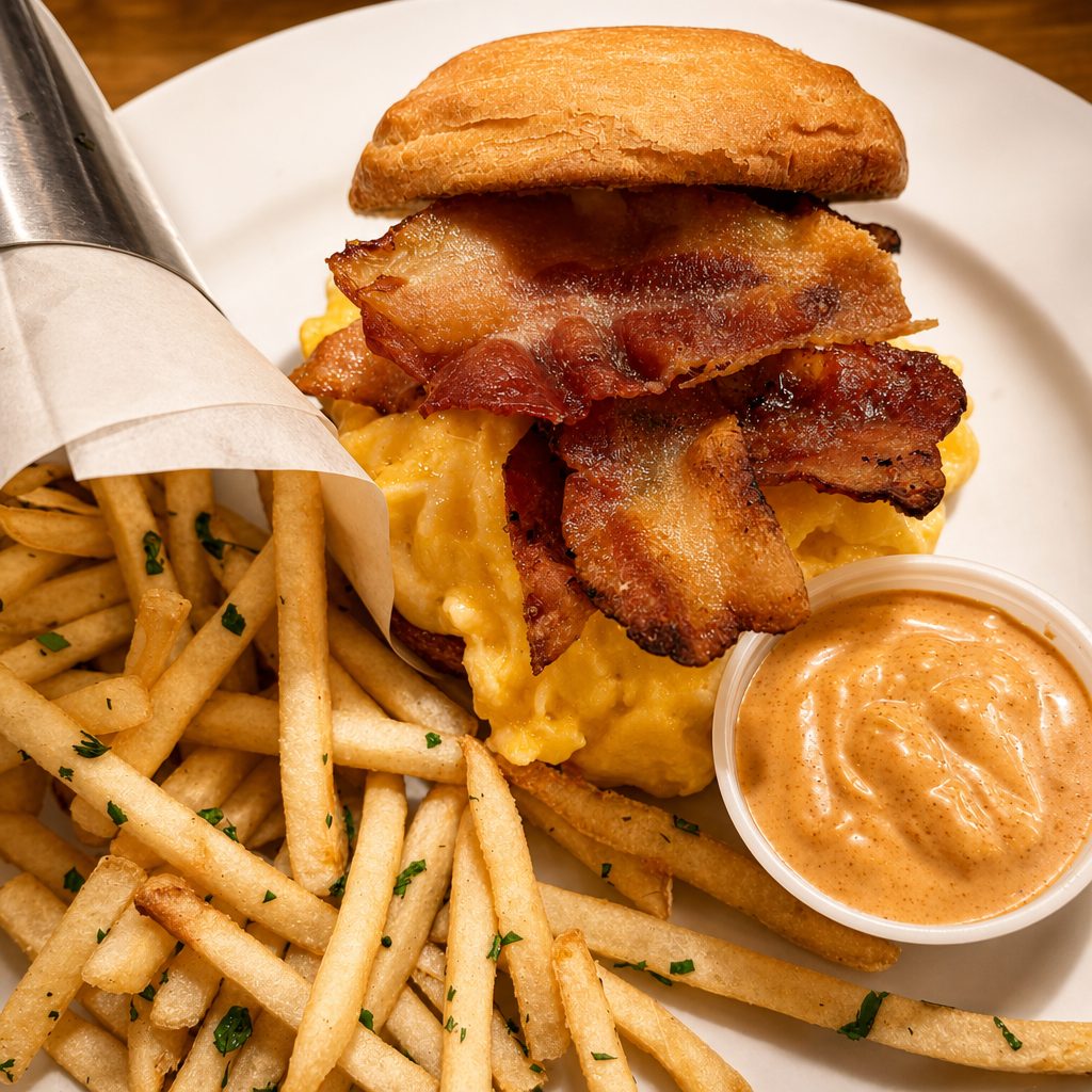 The cronut sandwich brunch.
