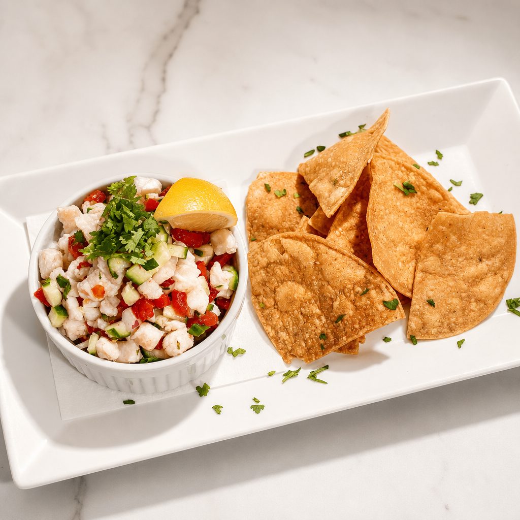 Ceviche dinner.