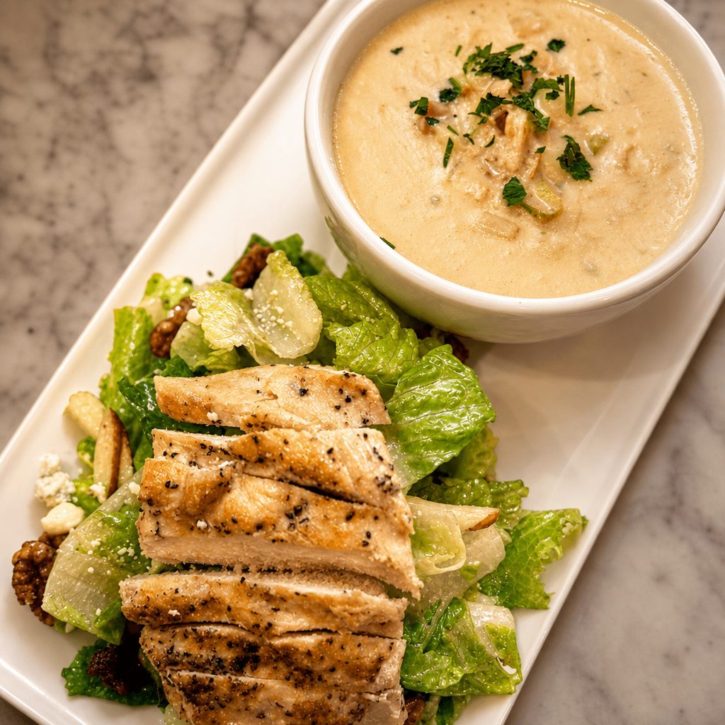 Clam Chowder + Salar.