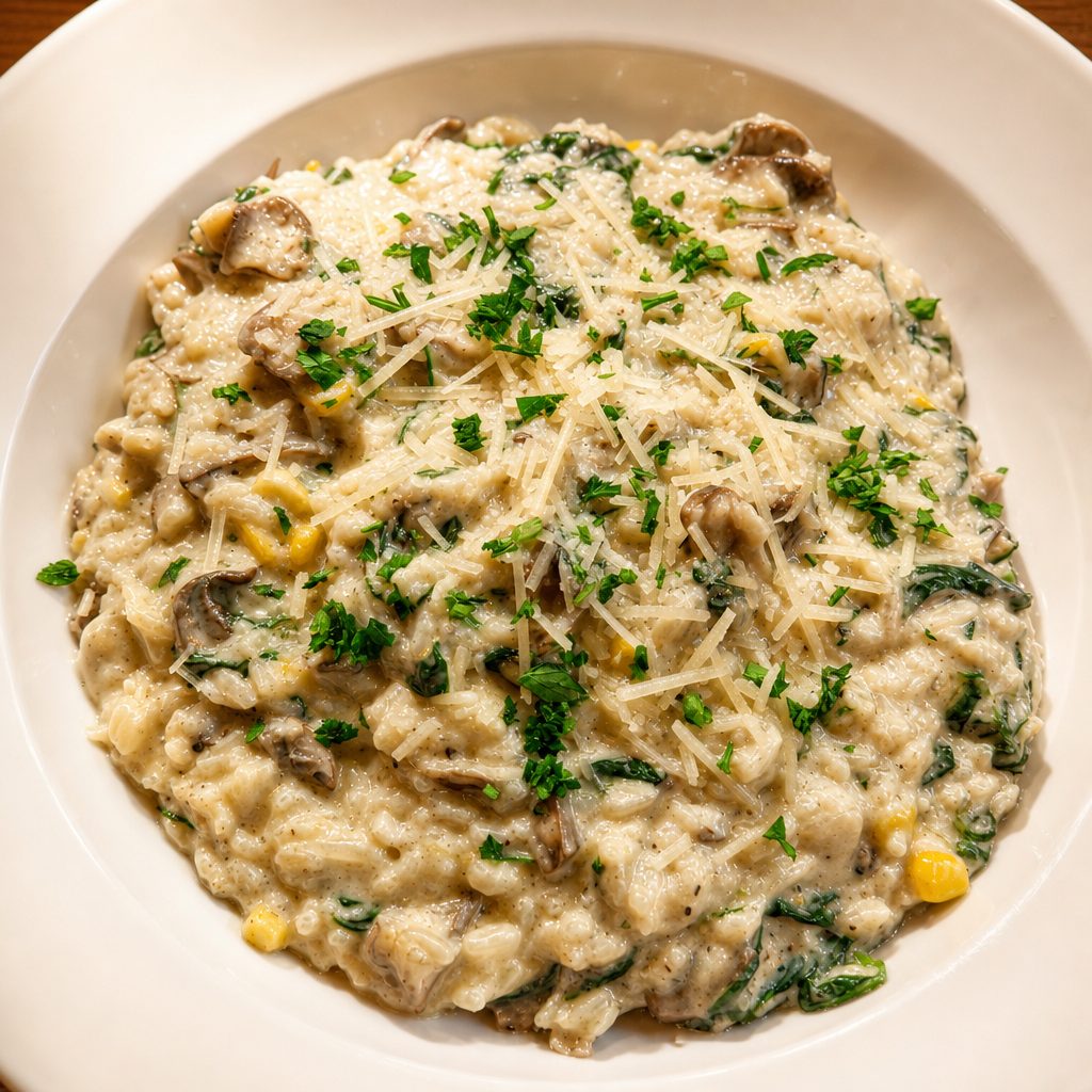 Mushroom Risotto.