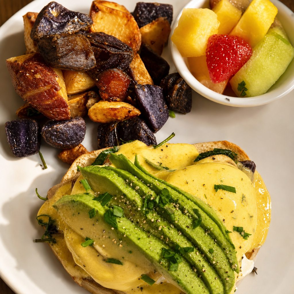 Bistro California benedict brunch.