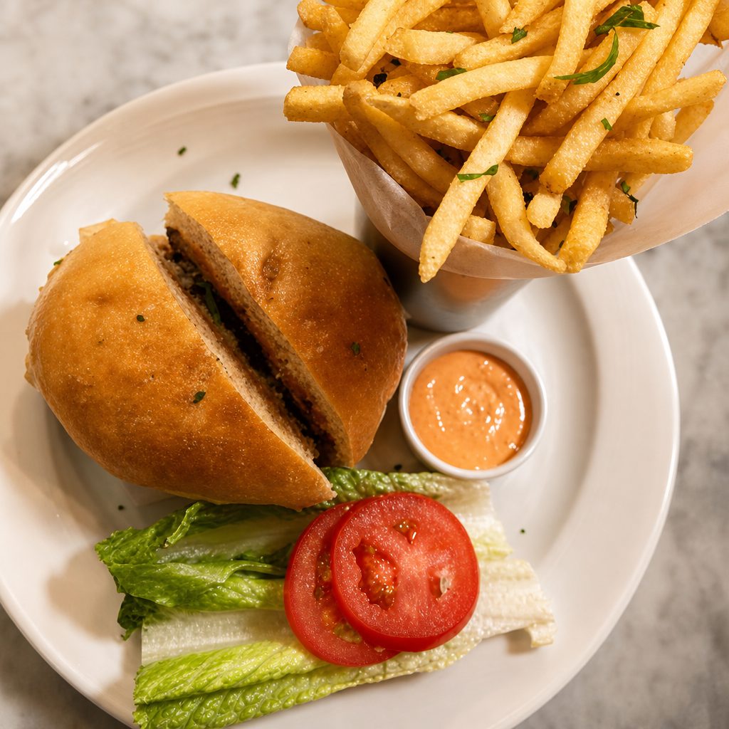 The bistro burger brunch.