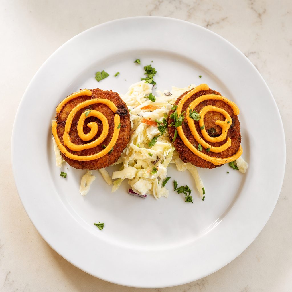 PSB crab cakes dinner.